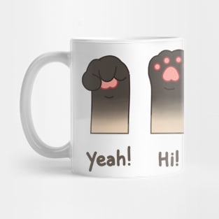 Yeah! Hi! Peace Seal point's paw Mug